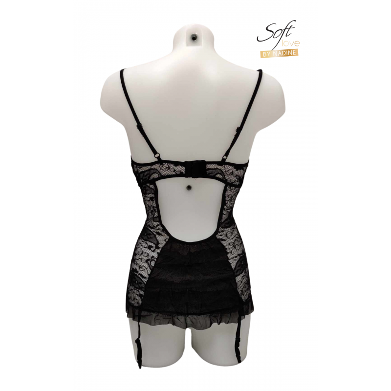 Guêpière noire en dentelle - Élégance et sensualité raffinée