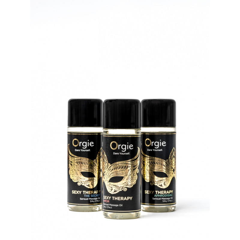 Coffret Huiles de massage sensuel Sexy Therapy 3 x 30 ml