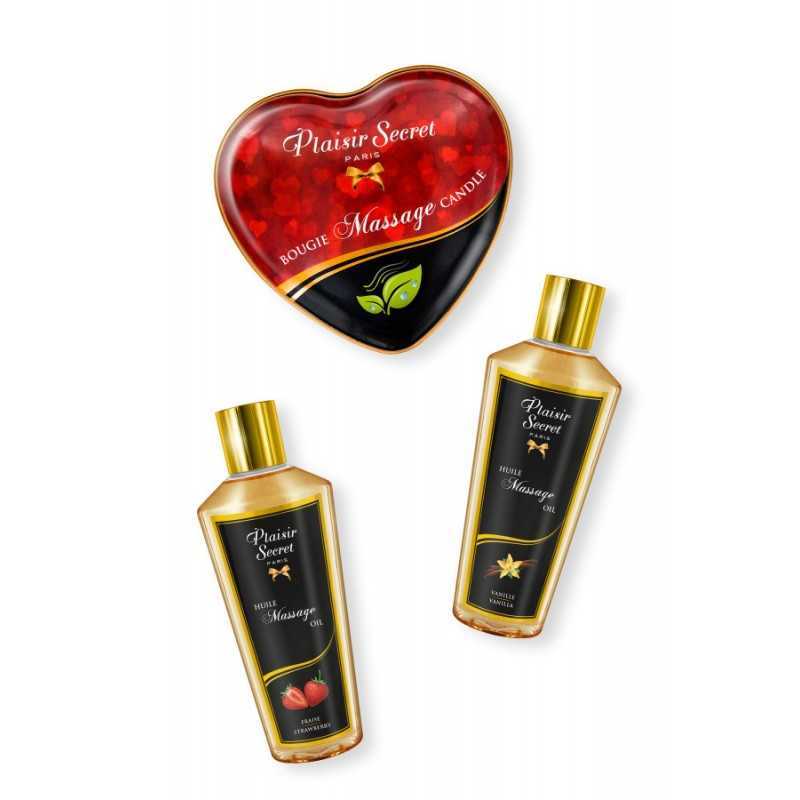 Coffret de Massage Plaisir Secret : Huiles et Bougie