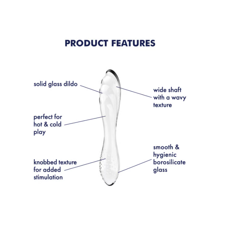 Satisfyer Dazzling Crystal 1 – Godemichet en Verre de Luxe