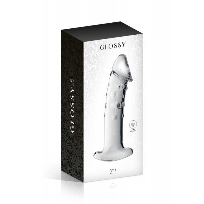 Dildo en Verre Translucide - Stimulation Double et Thermique
