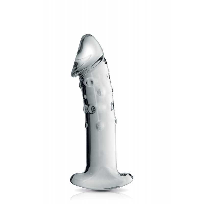 Dildo en Verre Translucide - Stimulation Double et Thermique