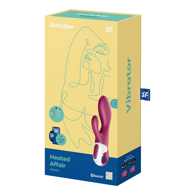 Sextoy Satisfyer Heated Affair - Rabbit Chauffant et Connecté