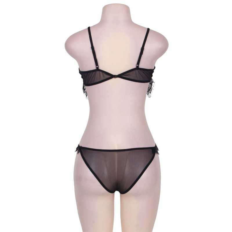 Ensemble Lingerie Noire Dentelle Soft Love – Élégance et Sensualité