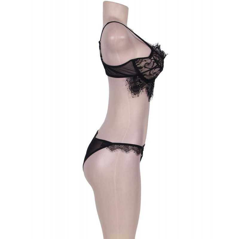 Ensemble Lingerie Noire Dentelle Soft Love – Élégance et Sensualité