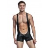 Combinaison Homme en Simili Cuir Noir – Audace et Séduction