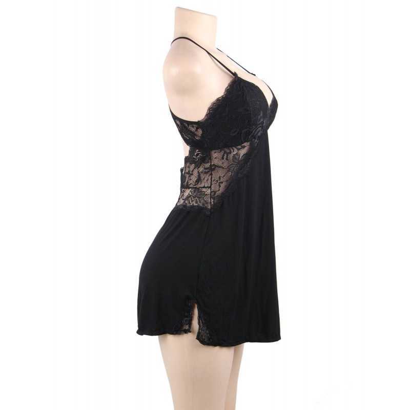 Nuisette Dos Nu en dentelle, élégante et confortable