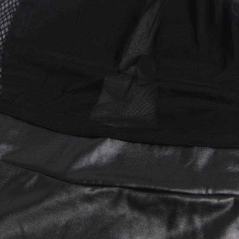 Robe Sexy Antinea - Élégance et Séduction en Tissu Effet Cuir