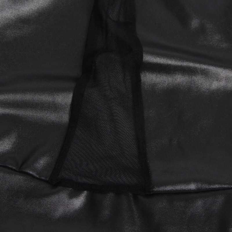 Robe Sexy Antinea - Élégance et Séduction en Tissu Effet Cuir