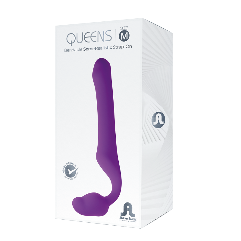 Strap-on Queens M sans harnais en silicone imperméable