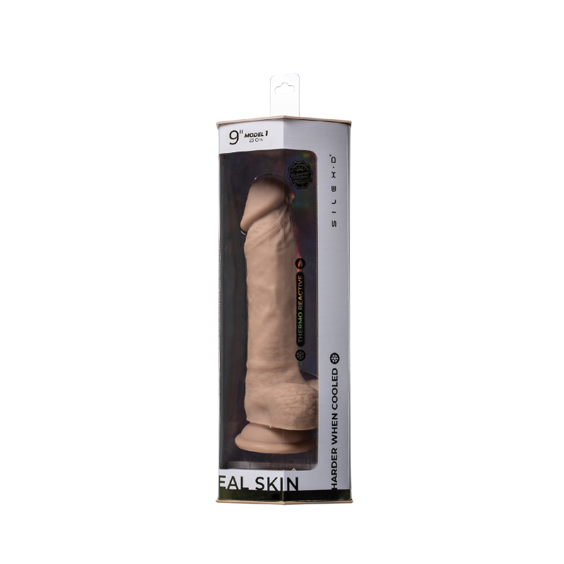 Silexd Real Skin – Gode réaliste avec ventouse et testicules