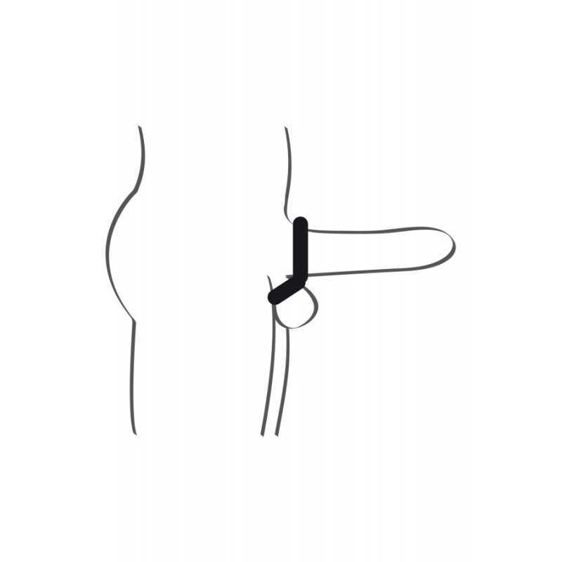 Double Cockring – Anneau en silicone - érection puissante