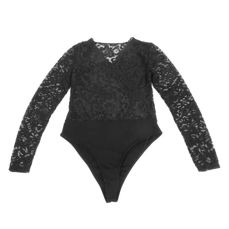 Body en dentelle manches longues - Élégance et sensualité