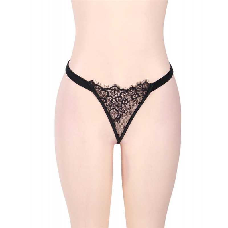 Bustier noir dentelle avec jarretelles – Lingerie sexy chic
