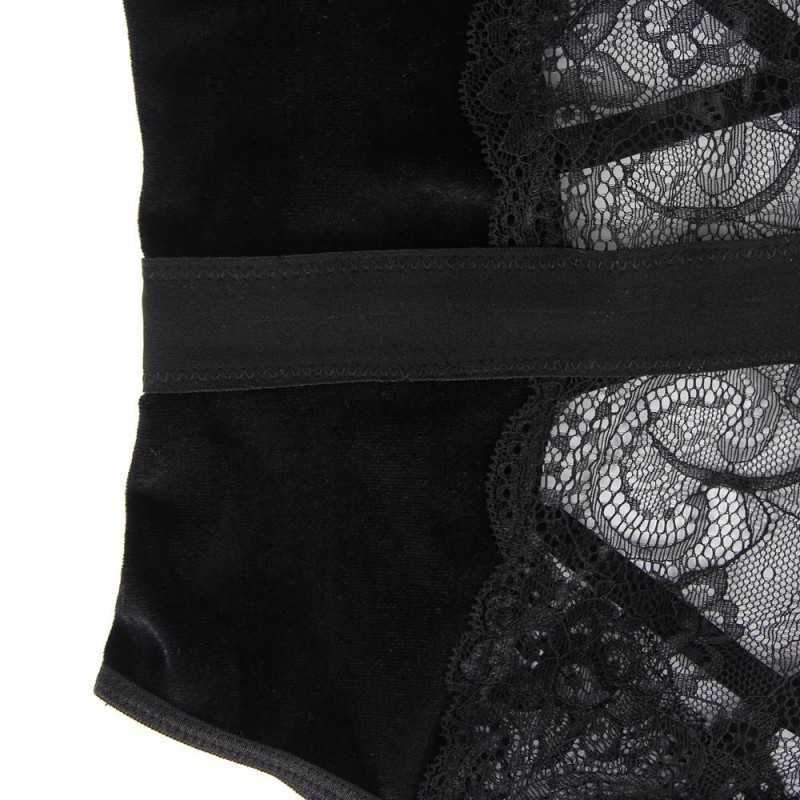 Body velours & dentelle – Jarretelles et armatures élégantes