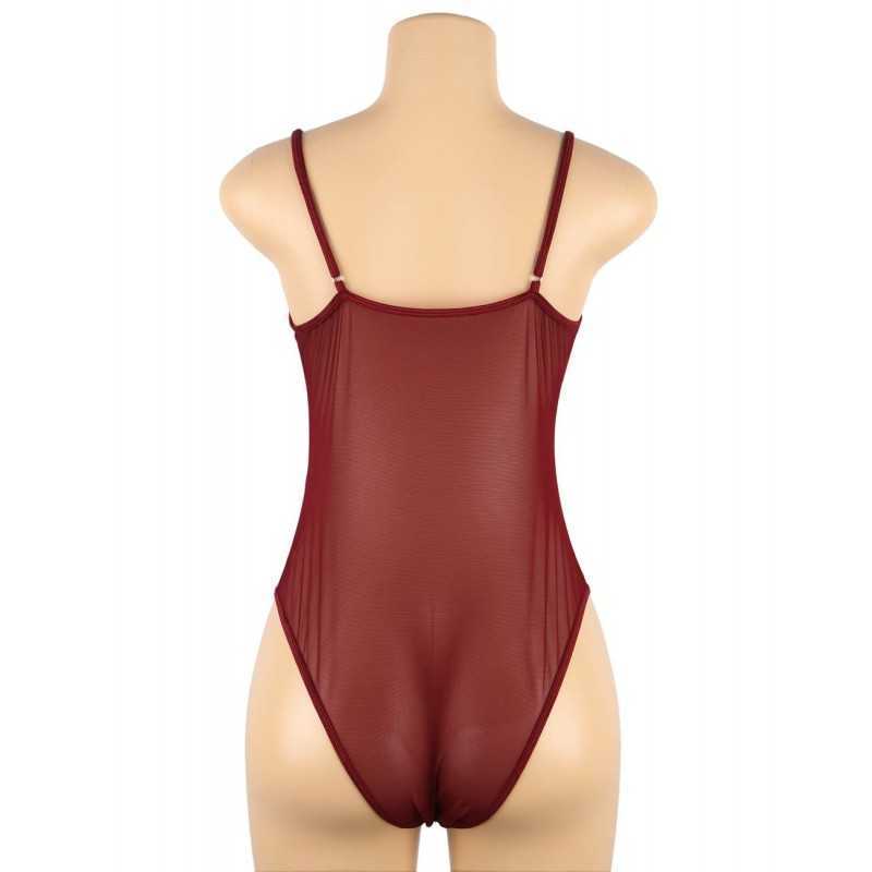Body noir Sadiya – Dentelle élégante & coupe gainante