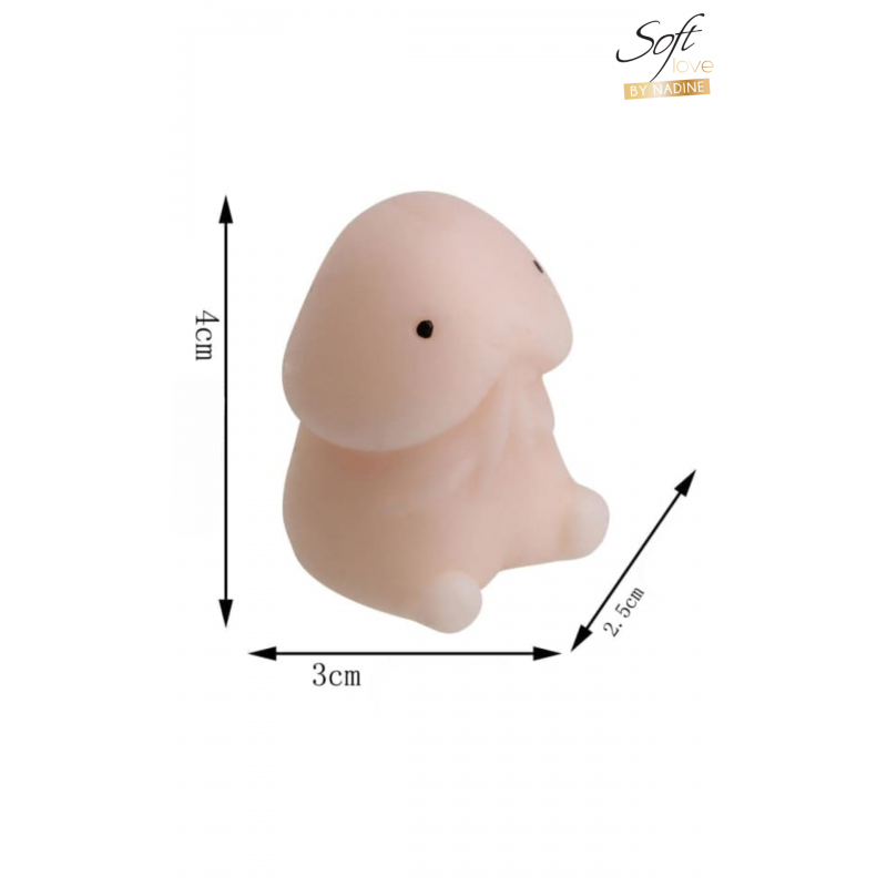 Pénis anti-stress mini 4 cm – Jouet fun à malaxer