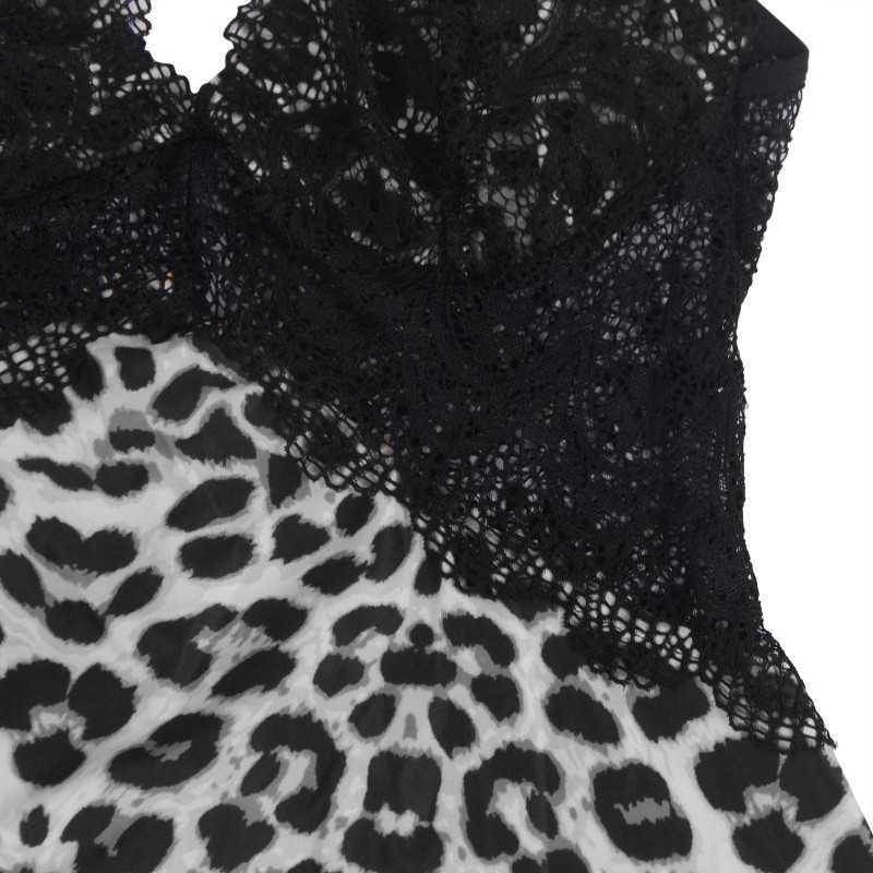Nuisette Andréa : Élégance en Dentelle et Tissu Fluide