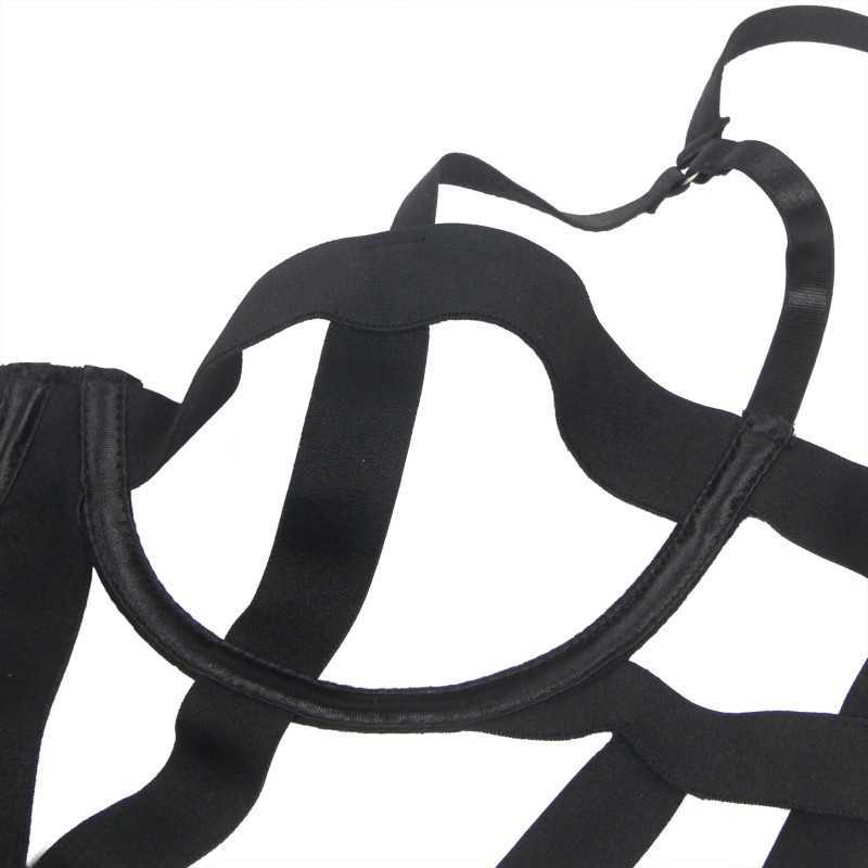 Body noir ouvert Emma – Lingerie sexy et graphique