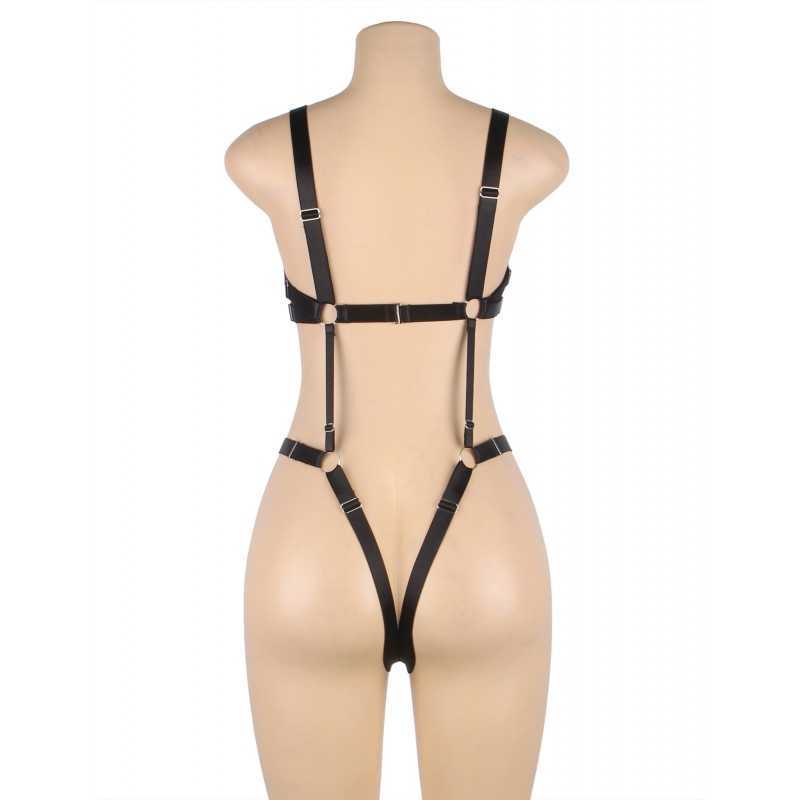 Body bondage ouvert Mila – Lanières sexy et ajustables