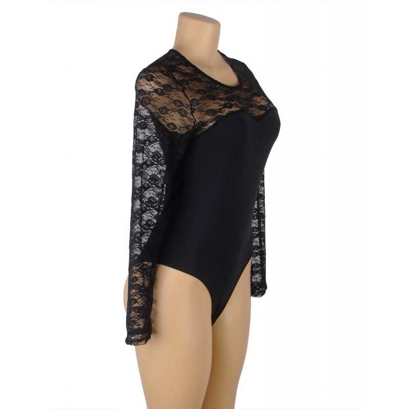 Body dentelle Alina – Élégance noire et sensualité raffinée