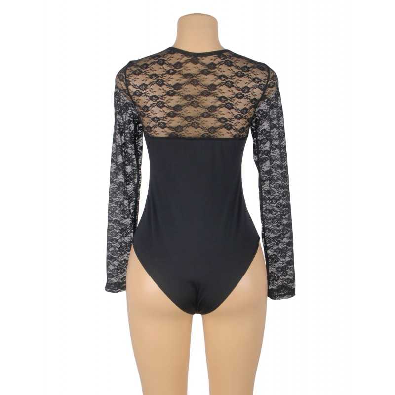 Body dentelle Alina – Élégance noire et sensualité raffinée