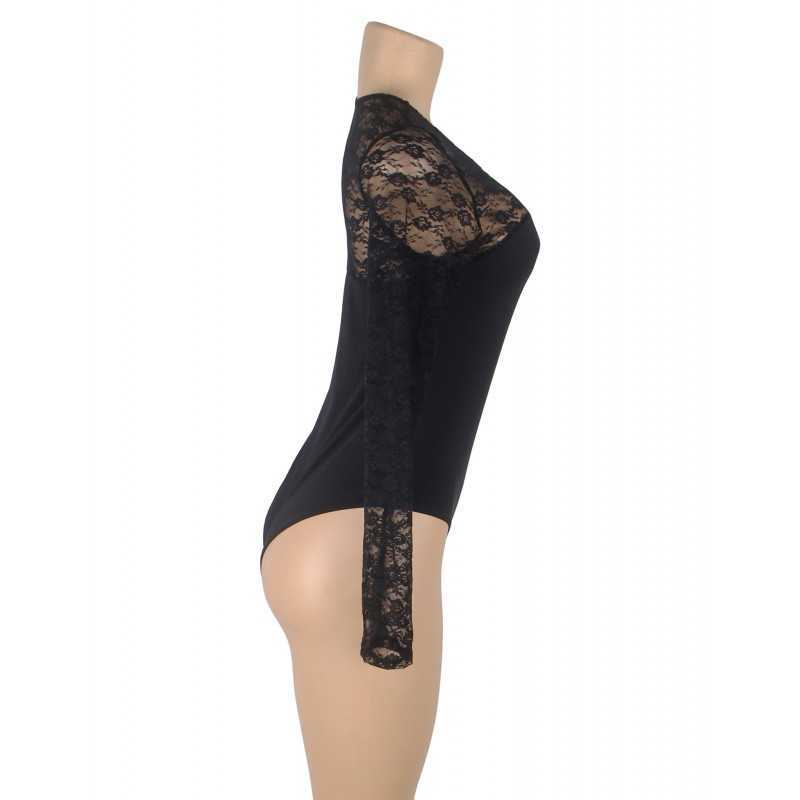 Body dentelle Alina – Élégance noire et sensualité raffinée