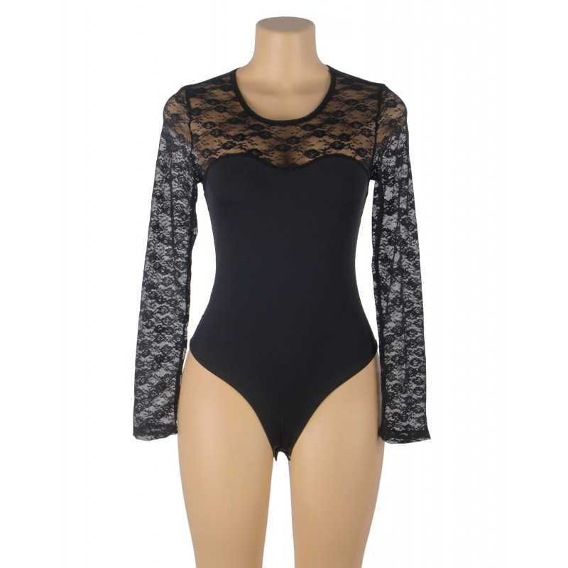 Body dentelle Alina – Élégance noire et sensualité raffinée
