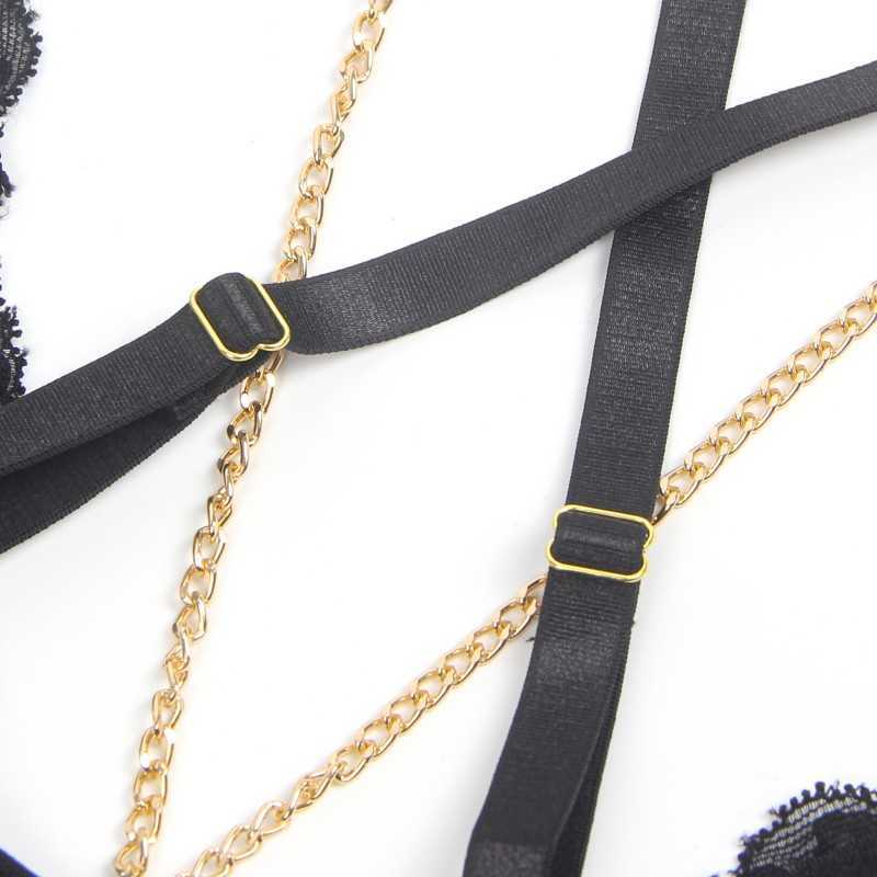 Body simili cuir Talia - Lingerie sexy et dentelle noire