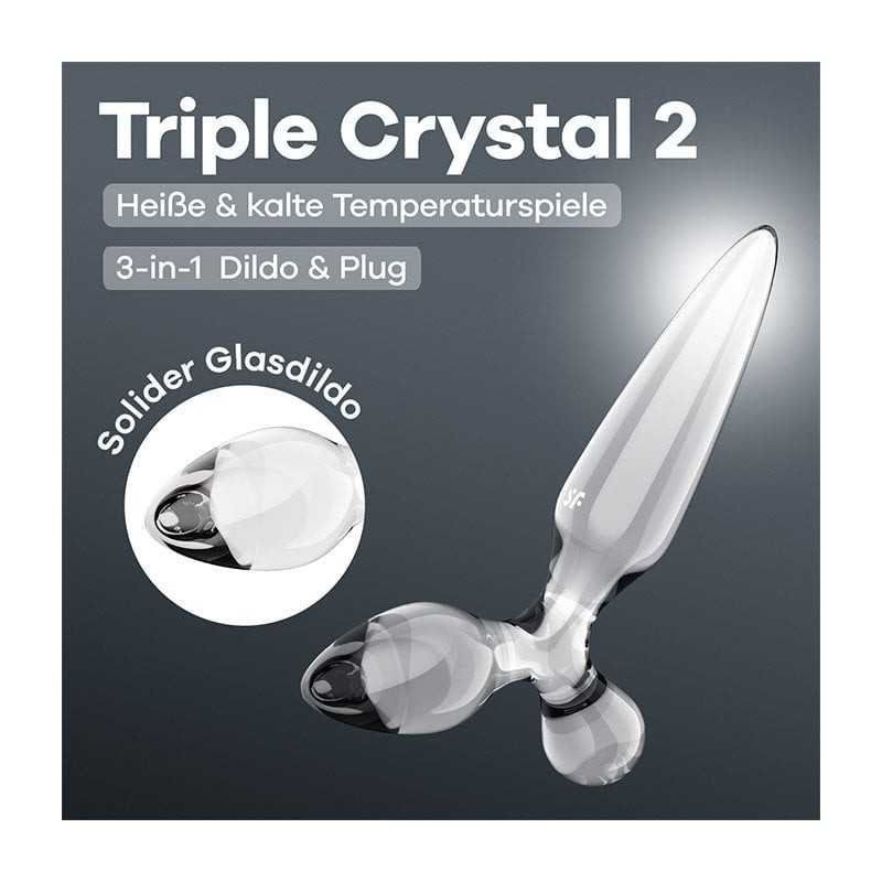 Satisfyer 'Triple Crystal 2', 22 cm