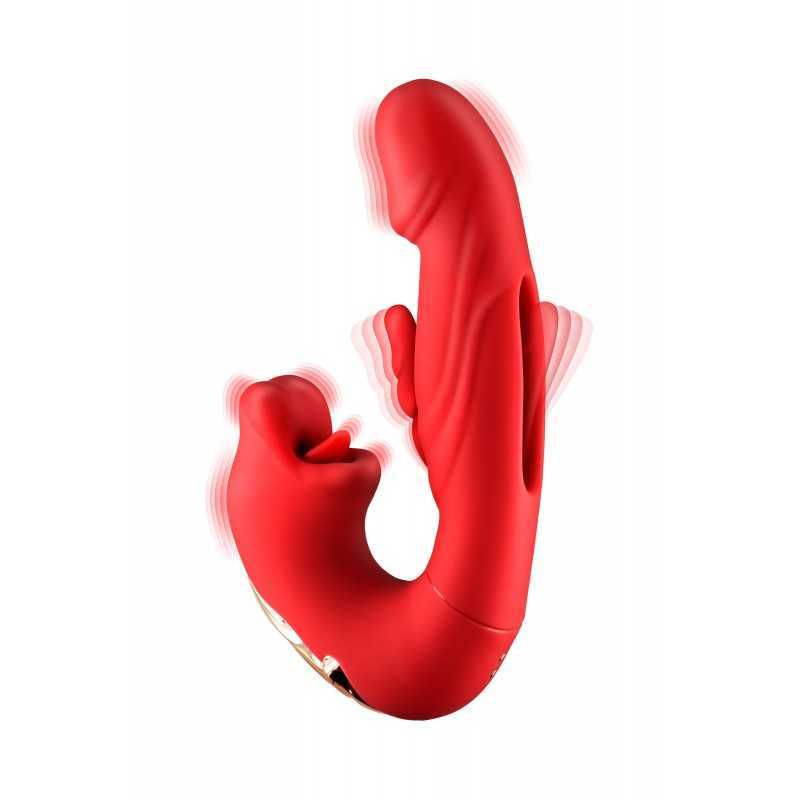Vibromasseur rabbit 3-en-1 – Triple stimulation intense