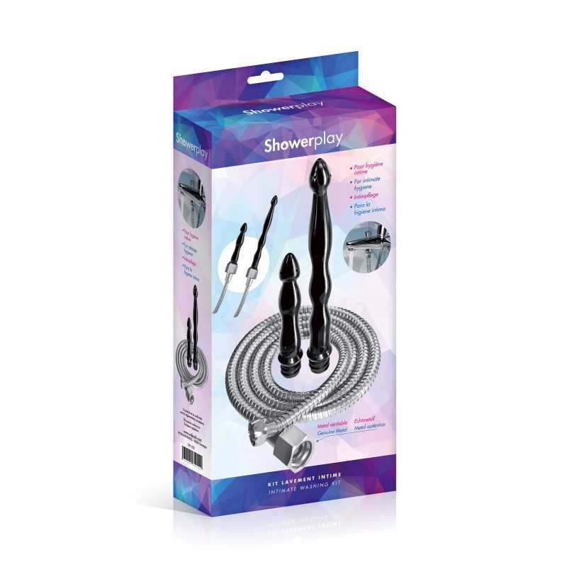 Kit lavement intime Showerplay | Flexible 180 cm + 2 canulesKit lavement intime Showerplay | Flexible 180 cm + 2 canules