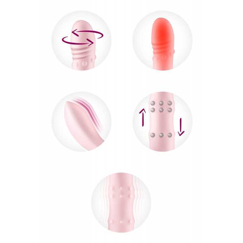 Vibromasseur Rabbit Yoba 5-en-1 chauffant | Rotation 360°
