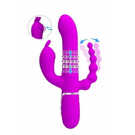 Vibromasseur triple stimulation