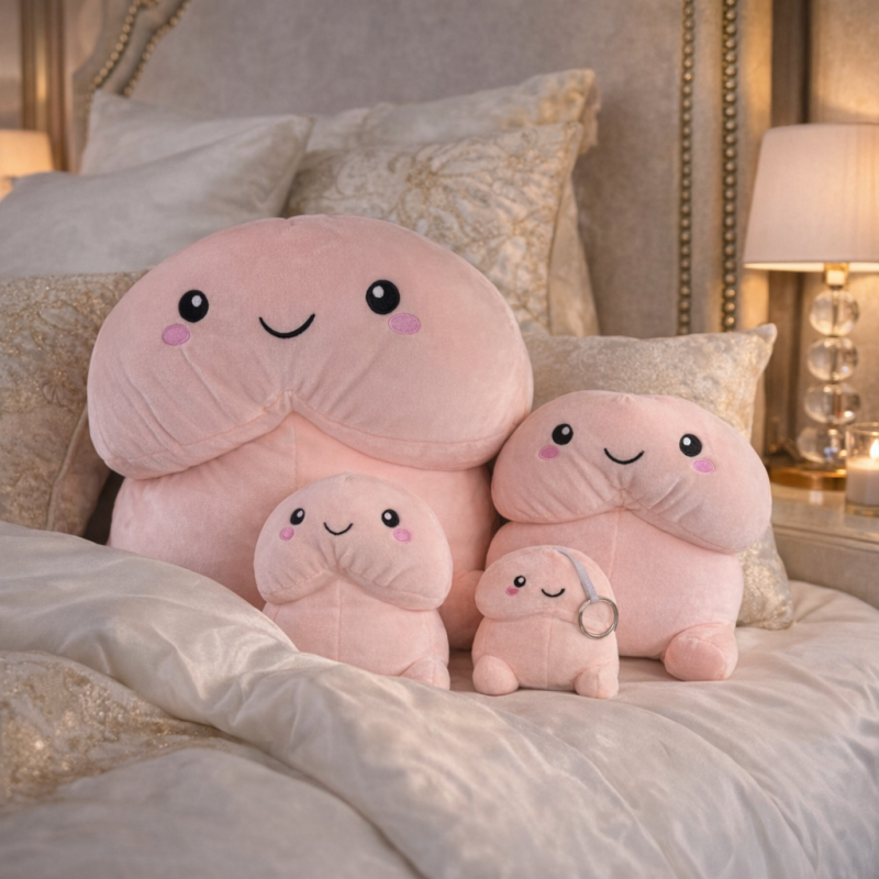 Peluche oreiller Doudoubit Soft Love en forme de pénis