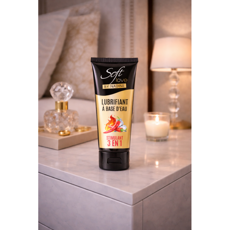 Lubrifiant à base d' eau triple effet 100ml  Soft Love