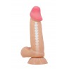Gode ventouse réaliste à squelette articulé 19,4 cm