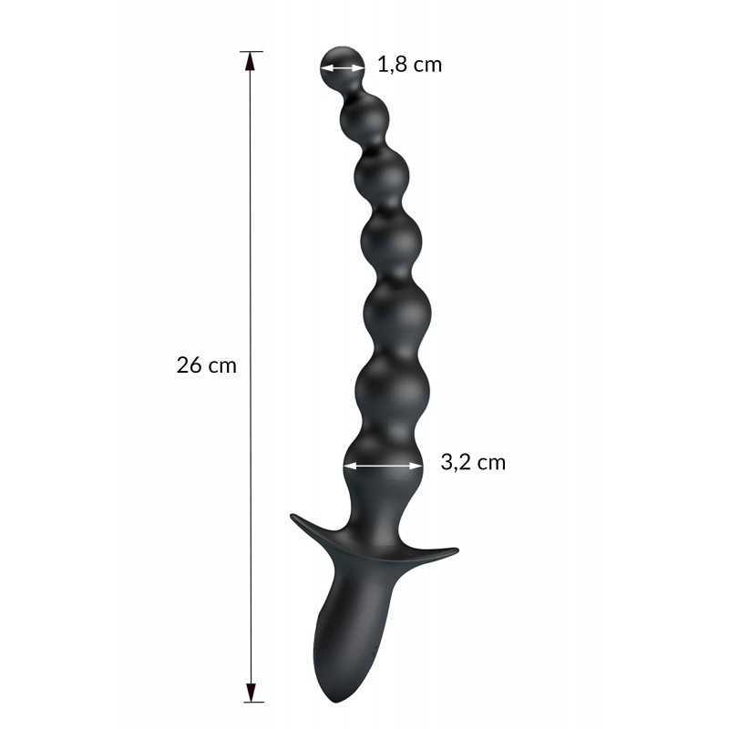 Chapelet anal vibrant flexible – plaisir anal progressif
