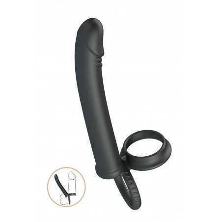 Cockring gode pour double pénétration