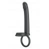 Double cockring avec gode anal silicone noir couple
