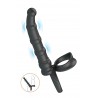 Double cockring vibrant avec gode anal