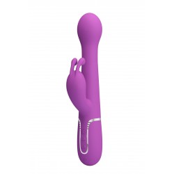 Vibromasseur Rabbit 4-en-1 avec va-et-vient rechargeable USB