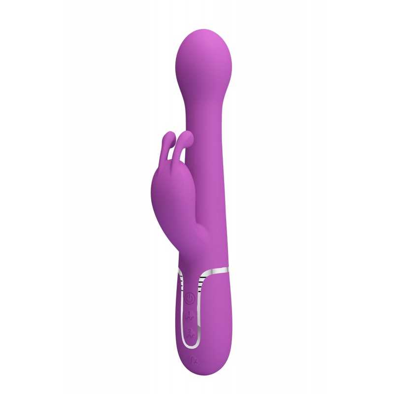 Vibromasseur Rabbit 4-en-1 avec va-et-vient rechargeable USB