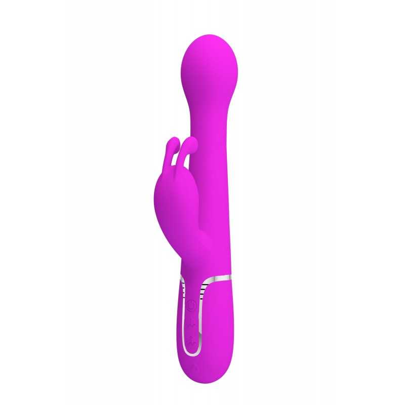 Vibromasseur Rabbit 4-en-1 avec va-et-vient rechargeable USB