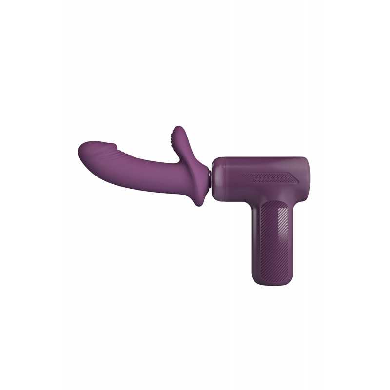 Pistolet vibromasseur à poussée automatique rechargeable USB