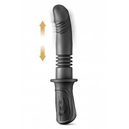 Vibromasseur avec va-et-vient My Black Ram