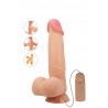 Gode vibrant réaliste 21,8 cm ventouse flexible