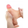 Gode vibrant réaliste 21,8 cm ventouse flexible