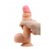 Gode vibrant réaliste 21,8 cm ventouse flexible