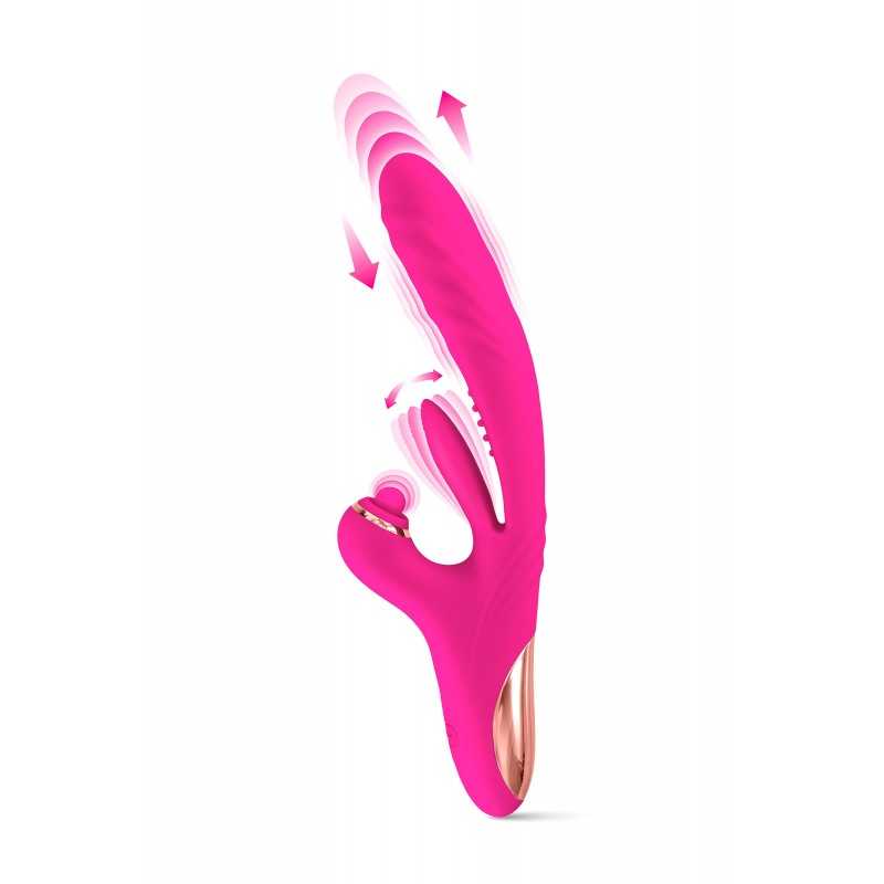 Vibromasseur rabbit 3-en-1 Sassy va-et-vient